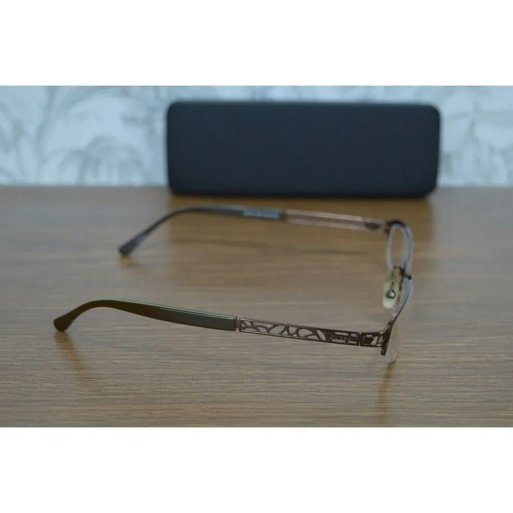 Guess Women's Cat Eye Glasses 37 Frame Grooved Metal 50 18-135 Eyeglasses 1504